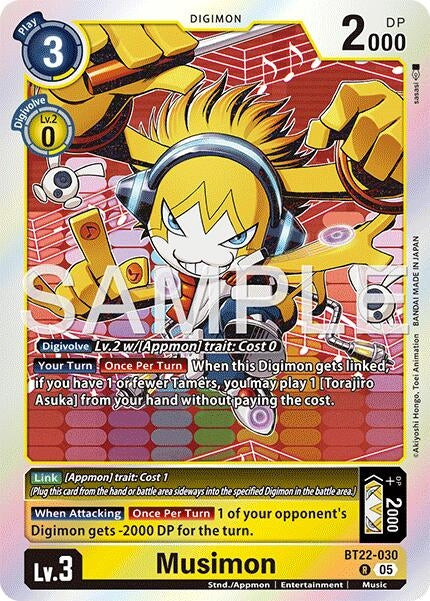 Image for Musimon (Cyber Eden) (BT22-030 R) - Digimon Card Game