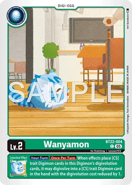 Image for Wanyamon (Cyber Eden) (BT22-004 C) - Digimon Card Game