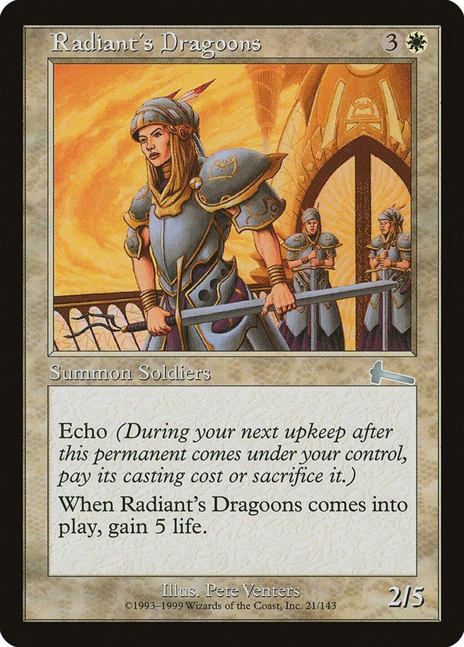 Image for Radiant's Dragoons (Urza's Legacy) (21) - Magic: The Gathering