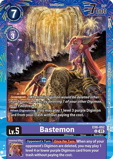Image for Bastemon (Regulation Battle Vol. 2) (Digimon Promotion Cards) (EX6-052 U) - Digimon Card Game