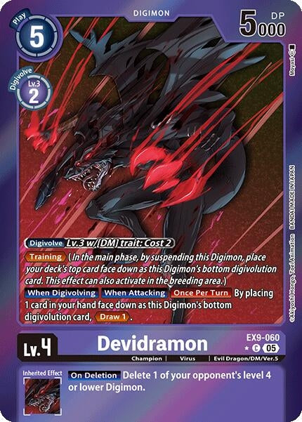 Image for Devidramon (Limited Foil) (Versus Monsters) (EX9-060 C) - Digimon Card Game