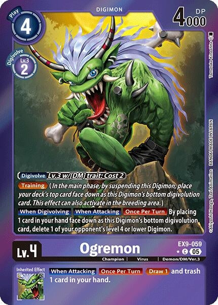 Image for Ogremon (Limited Foil) (Versus Monsters) (EX9-059 C) - Digimon Card Game