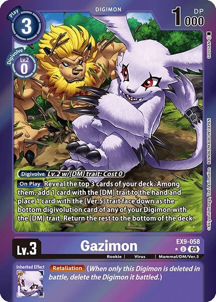 Image for Gazimon (Limited Foil) (Versus Monsters) (EX9-058 U) - Digimon Card Game