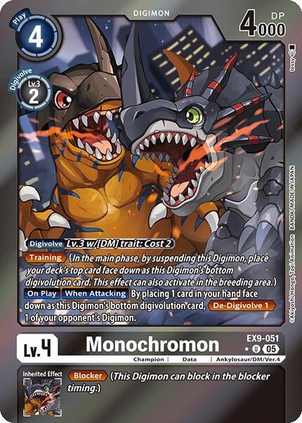 Image for Monochromon (Limited Foil) (Versus Monsters) (EX9-051 U) - Digimon Card Game