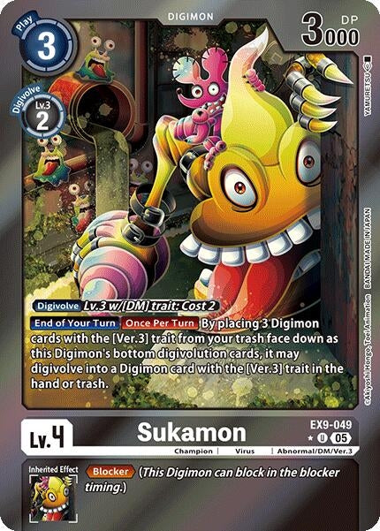 Image for Sukamon (Limited Foil) (Versus Monsters) (EX9-049 U) - Digimon Card Game