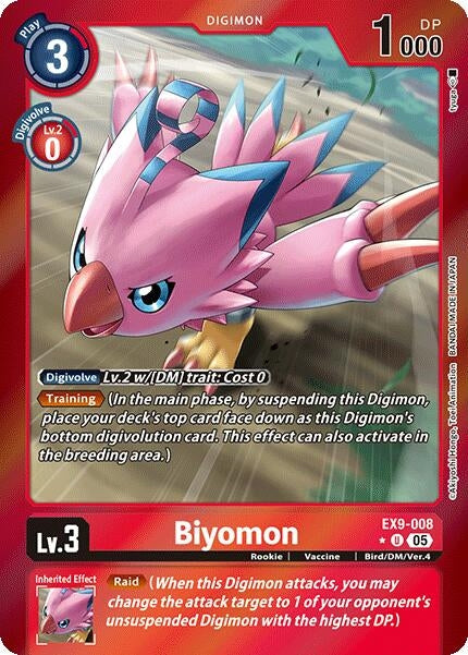 Image for Biyomon (Limited Foil) (Versus Monsters) (EX9-008 U) - Digimon Card Game