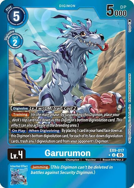 Image for Garurumon (Limited Foil) (Versus Monsters) (EX9-017) - Digimon Card Game