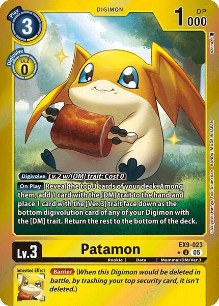 Image for Patamon (Limited Foil) (Versus Monsters) (EX9-023 U) - Digimon Card Game