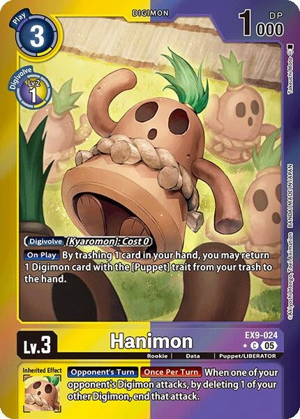 Image for Hanimon (Limited Foil) (Versus Monsters) (EX9-024 C) - Digimon Card Game