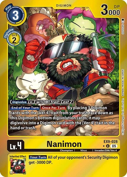 Image for Nanimon (Limited Foil) (Versus Monsters) (EX9-028 U) - Digimon Card Game