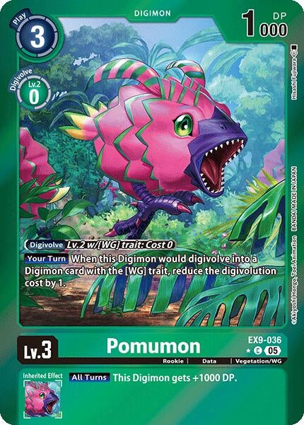 Image for Pomumon (Limited Foil) (Versus Monsters) (EX9-036 C) - Digimon Card Game