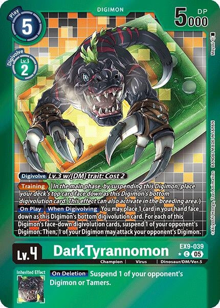 Image for DarkTyrannomon (Limited Foil) (Versus Monsters) (EX9-039 C) - Digimon Card Game