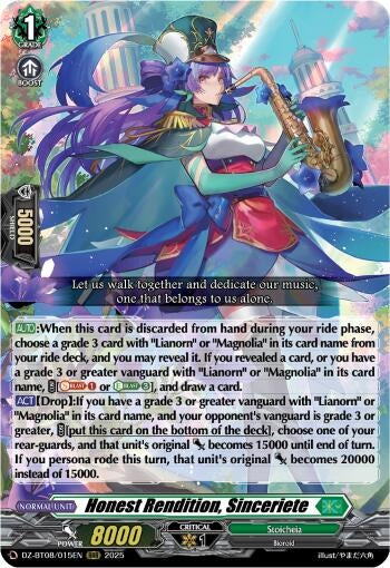 Image for Honest Rendition, Sinceriete (DZ-BT08: Knights 0f Rebirth) (DZ-BT08/015EN) - Cardfight Vanguard