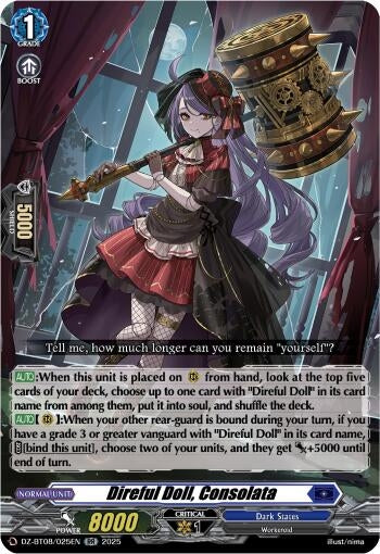 Image for Direful Doll, Consolata (DZ-BT08: Knights 0f Rebirth) (DZ-BT08/025EN) - Cardfight Vanguard