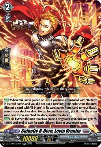 Image for Galatic B-Hero, Levin Vrontia (DZ-BT08: Knights 0f Rebirth) (DZ-BT08/027EN) - Cardfight Vanguard