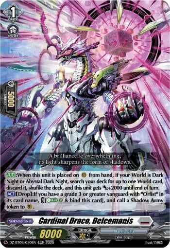 Image for Cardinal Draco, Delcomanis (DZ-BT08: Knights 0f Rebirth) (DZ-BT08/030EN) - Cardfight Vanguard