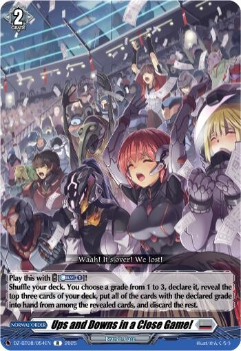 Image for Ups and Downs in a Close Game! (DZ-BT08: Knights 0f Rebirth) (DZ-BT08/054EN) - Cardfight Vanguard