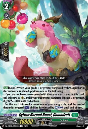 Image for Sylvan Horned Beast, Comadrett (DZ-BT08: Knights 0f Rebirth) (DZ-BT08/059EN) - Cardfight Vanguard