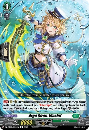Image for Argo Siren, Viashil (DZ-BT08: Knights 0f Rebirth) (DZ-BT08/060EN) - Cardfight Vanguard