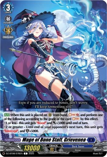 Image for Mage of Bone Staff, Grievenea (DZ-BT08: Knights 0f Rebirth) (DZ-BT08/076EN) - Cardfight Vanguard