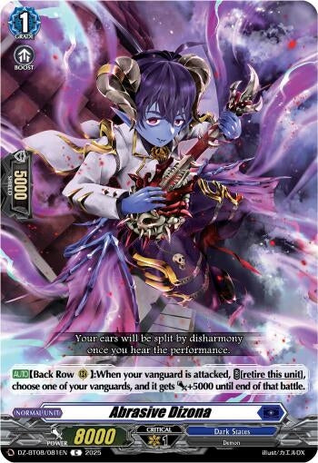 Image for Abrasive Dizona (DZ-BT08: Knights 0f Rebirth) (DZ-BT08/081EN) - Cardfight Vanguard