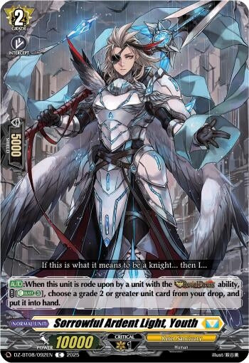 Image for Sorrowful Ardent Light, Youth (DZ-BT08: Knights 0f Rebirth) (DZ-BT08/092EN) - Cardfight Vanguard