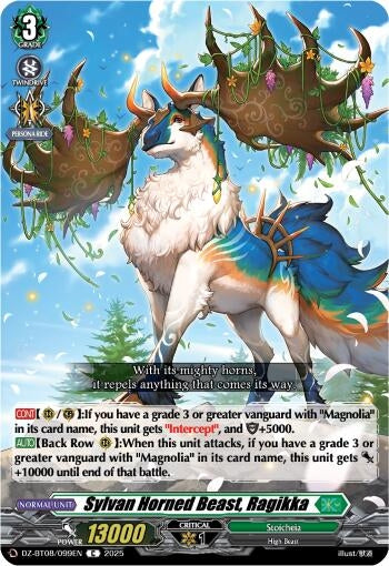Image for Sylvan Horned Beast, Ragikka (DZ-BT08: Knights 0f Rebirth) (DZ-BT08/099EN) - Cardfight Vanguard
