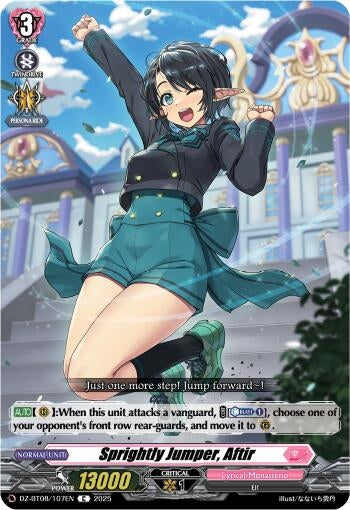 Image for Sprightly Jumper, Aftir (DZ-BT08: Knights 0f Rebirth) (DZ-BT08/107EN) - Cardfight Vanguard