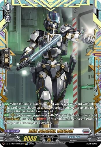Image for Blitz Security, Varnest (FFR) (DZ-BT08: Knights 0f Rebirth) (DZ-BT08/FFR09EN) - Cardfight Vanguard