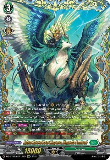 Image for Sylvan Horned Beast Emperor, Magnolia Patriach (FFR) (DZ-BT08: Knights 0f Rebirth) (DZ-BT08/FFR13EN) - Cardfight Vanguard
