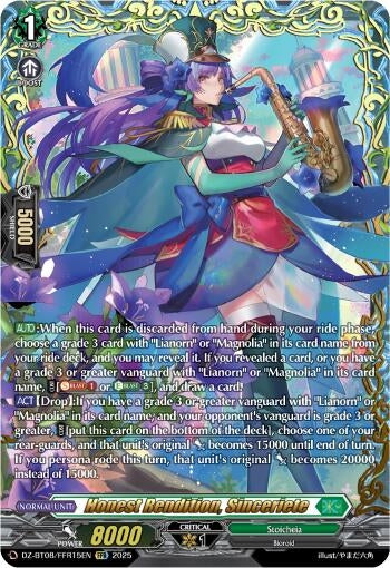 Image for Honest Rendition, Sinceriete (FFR) (DZ-BT08: Knights 0f Rebirth) (DZ-BT08/FFR15EN) - Cardfight Vanguard