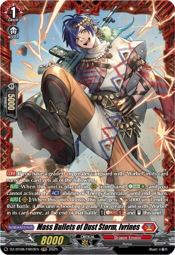 Image for Mass Bullets of Dust Storm, Irvines (FR) (DZ-BT08: Knights 0f Rebirth) (DZ-BT08/FR03EN) - Cardfight Vanguard