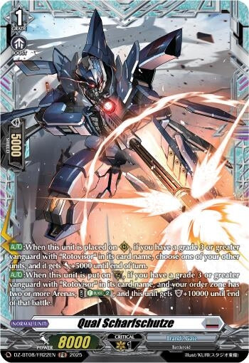 Image for Qual Scharfschutze (FR) (DZ-BT08: Knights 0f Rebirth) (DZ-BT08/FR22EN) - Cardfight Vanguard