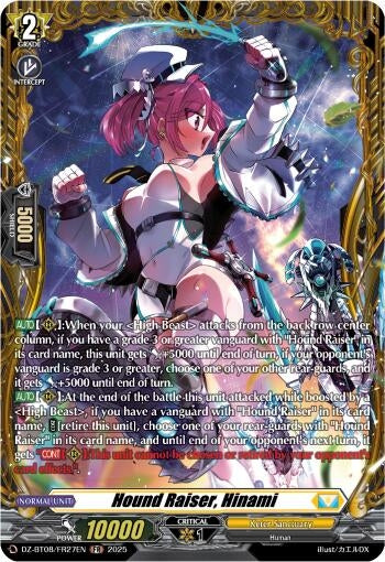 Image for Hound Raiser, Hinami (FR) (DZ-BT08: Knights 0f Rebirth) (DZ-BT08/FR27EN) - Cardfight Vanguard