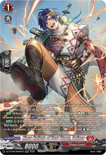 Image for Mass Bullets of Dust Storm, Ivrines (SR) (DZ-BT08: Knights 0f Rebirth) (DZ-BT08/SR06EN) - Cardfight Vanguard