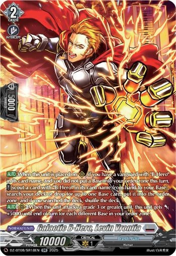 Image for Galatic B-Hero, Levin Vrontia (SR) (DZ-BT08: Knights 0f Rebirth) (DZ-BT08/SR18EN) - Cardfight Vanguard
