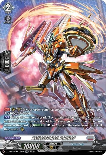 Image for Kettensagen Racher (SR) (DZ-BT08: Knights 0f Rebirth) (DZ-BT08/SR19EN) - Cardfight Vanguard