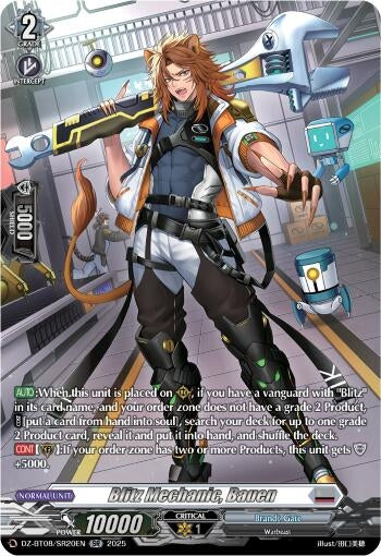 Image for Blitz Mechnanic, Bauen (SR) (DZ-BT08: Knights 0f Rebirth) (DZ-BT08/SR20EN) - Cardfight Vanguard