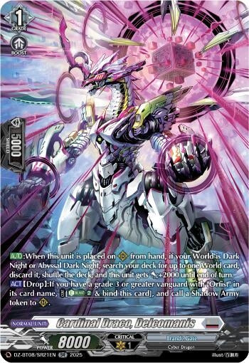 Image for Cardinal Draco, Delcomanis (SR) (DZ-BT08: Knights 0f Rebirth) (DZ-BT08/SR21EN) - Cardfight Vanguard