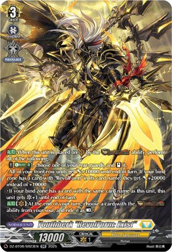 Image for Youthberk "RevolForm: Exist" (SR) (DZ-BT08: Knights 0f Rebirth) (DZ-BT08/SR23EN) - Cardfight Vanguard