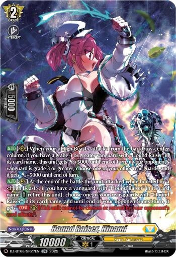 Image for Hound Raiser, Hinami (SR) (DZ-BT08: Knights 0f Rebirth) (DZ-BT08/SR27EN) - Cardfight Vanguard