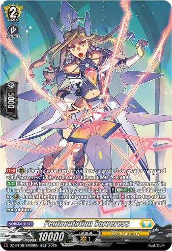 Image for Pentaculation Sorceress (SR) (DZ-BT08: Knights 0f Rebirth) (DZ-BT08/SR28EN) - Cardfight Vanguard