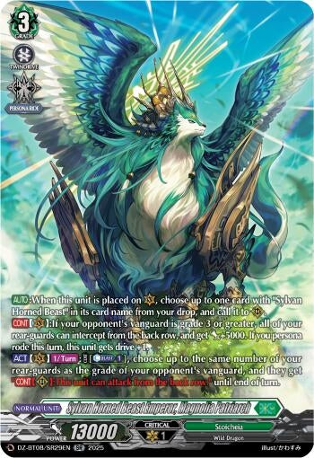 Image for Sylvan Horned Beast Emperor, Magnolia Patriach (SR) (DZ-BT08: Knights 0f Rebirth) (DZ-BT08/SR29EN) - Cardfight Vanguard