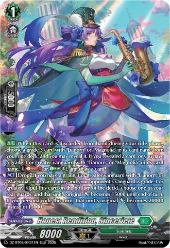 Image for Honest Rendition, Sinceriete (SR) (DZ-BT08: Knights 0f Rebirth) (DZ-BT08/SR31EN) - Cardfight Vanguard