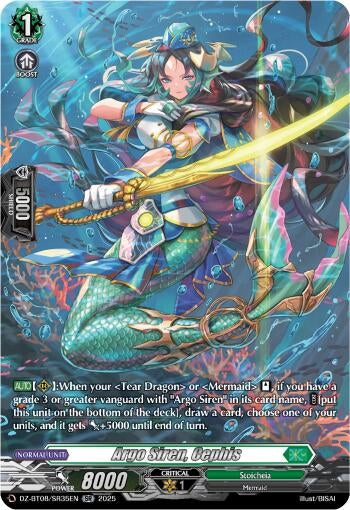 Image for Argo Siren, Cephis  (SR) (DZ-BT08: Knights 0f Rebirth) (DZ-BT08/SR35EN) - Cardfight Vanguard