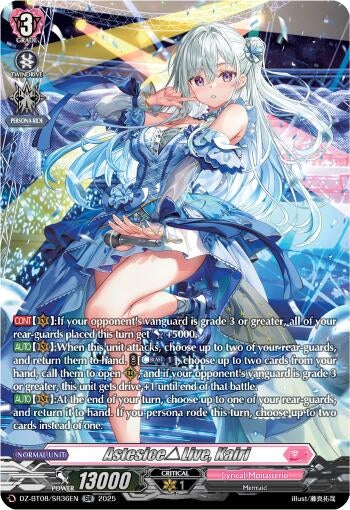 Image for AstesiceLive, Kairi (SR) (DZ-BT08: Knights 0f Rebirth) (DZ-BT08/SR36EN) - Cardfight Vanguard