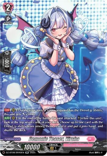 Image for Demonic Teaser, Virsha (SR) (DZ-BT08: Knights 0f Rebirth) (DZ-BT08/SR40EN) - Cardfight Vanguard