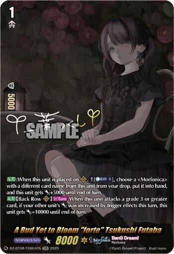Image for A Bud Yet to Bloom "forte" Tsukushi Futaba (EXS) (DZ-BT08: Knights 0f Rebirth) (DZ-BT08/EXS04EN) - Cardfight Vanguard