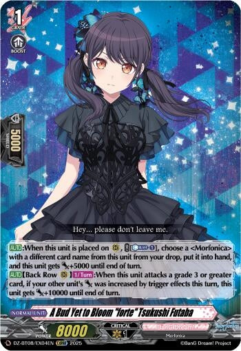 Image for A Bud Yet to Bloom "forte" Tsukushi Futaba (EXRRR) (DZ-BT08: Knights 0f Rebirth) (DZ-BT08/EX04EN) - Cardfight Vanguard