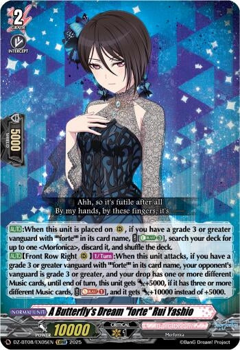 Image for A Butterfly's Dream "forte" Rui Yashio (EXRRR) (DZ-BT08: Knights 0f Rebirth) (DZ-BT08/EX05EN) - Cardfight Vanguard